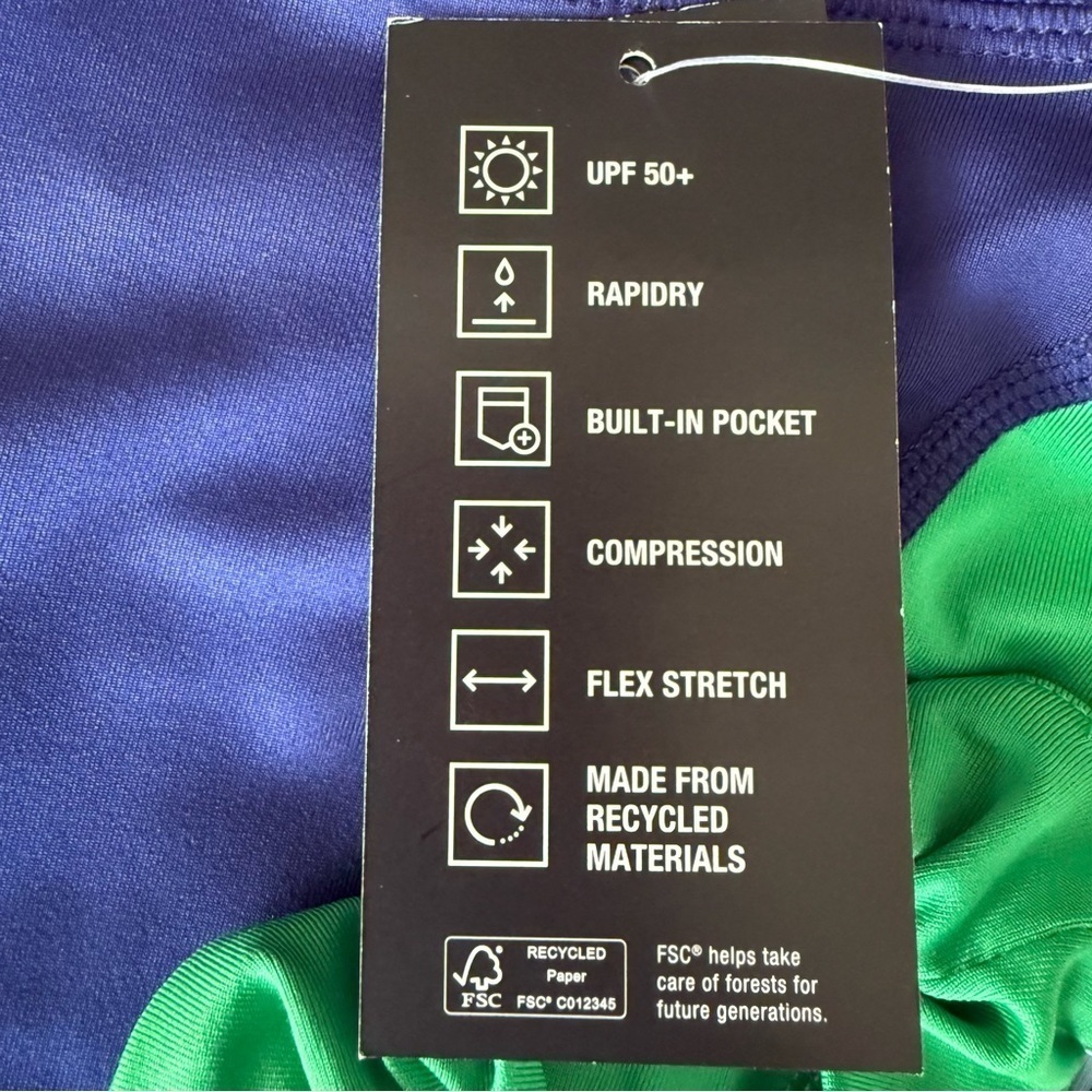 NWT Ideology girls size small leggings with matching hair scrunchie - Picture 7 of 8